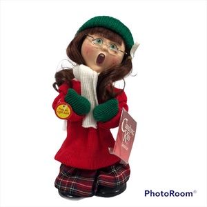 Vintage 1985 Caroling Kids Animated Sing and Sway Christmas Doll By Sandra Lee